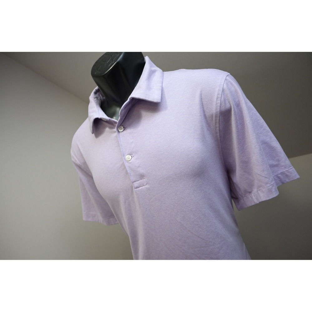 J.Crew Golf Polo Shirt Mens Large Purple Performance Short Sleeve Excellent